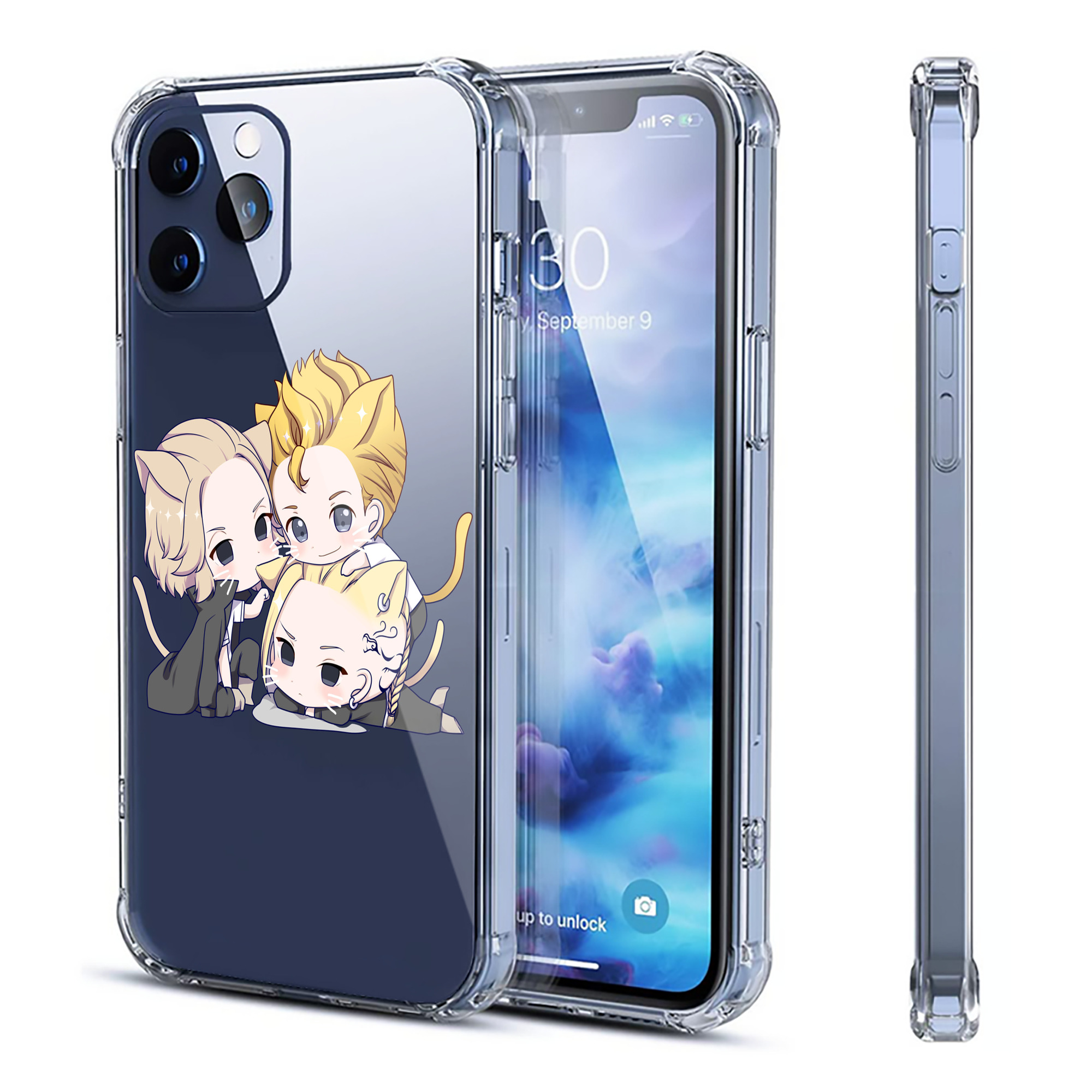 （画像用） 東京リベンジャーズ Tokyo Revengers 【iPhone 12シリーズ対応】透明スマホケース（クリアソフトケース）